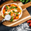 Pizzaplank met pizzasnijder - Afbeelding 2